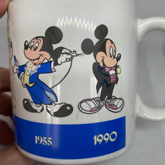 Vintage Applause Disney Through the Years Minnie & Mickey Mouse Mugs 1928 - 1990 - Picture 7 of 16